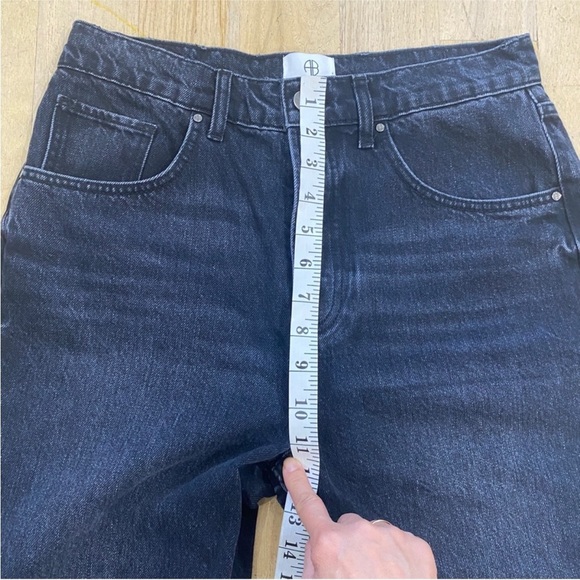 ANINE BING dark gray black straight leg denim jean EUC - Picture 8 of 9